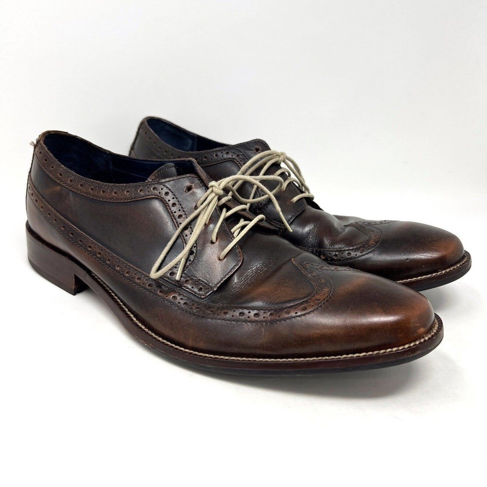 Cole Haan Williams Wingtip Oxford Shoes C24363 Brown Leather Men’s Size 12M
